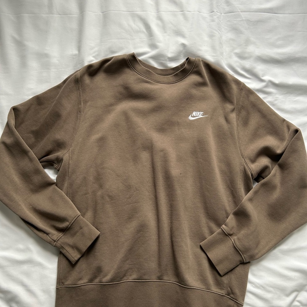 Nike Men's Crewneck Sweater in Brown